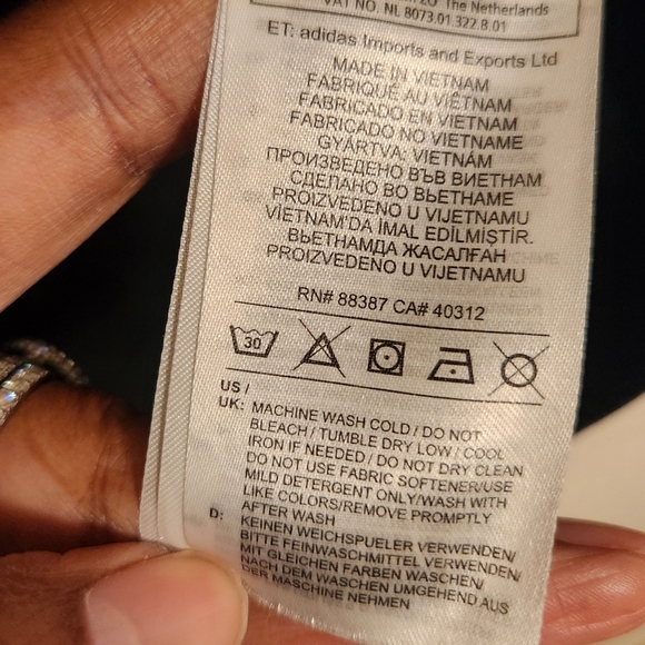 Adidas | Men's Essentials Black Windbreaker Hooded Track Jacket (Size Large) - Picture 9 of 15